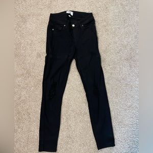 Paige Black Denim Skinny jeans